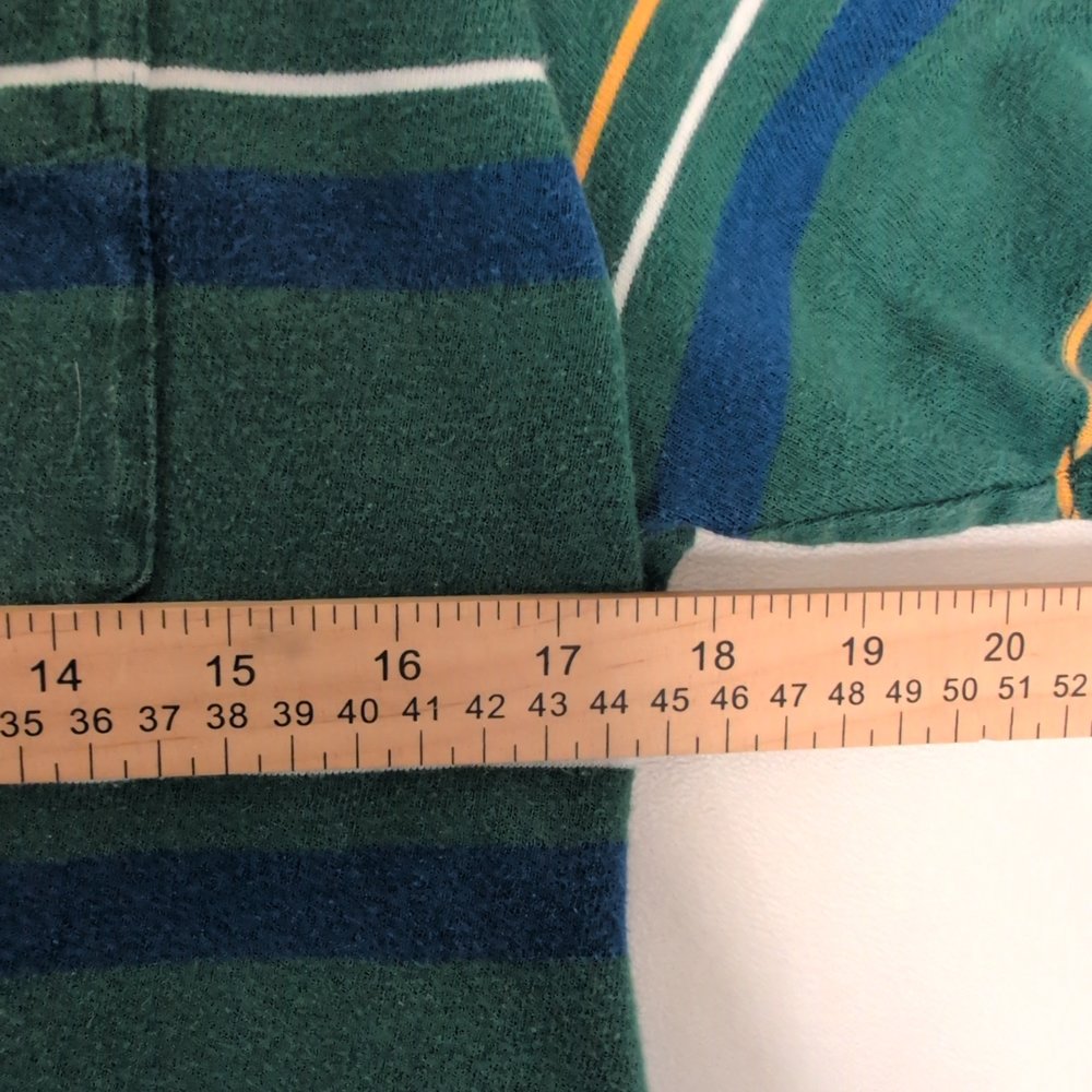 Levi's Green Striped Pocket‎ Tee - Men's Size S - Picture 7 of 8
